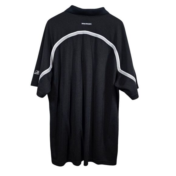 Vtg Reebok NFL Team Apparel Polo Oakland Raiders Mens‎ 2XL Black Shirt Las Vegas - Picture 2 of 10